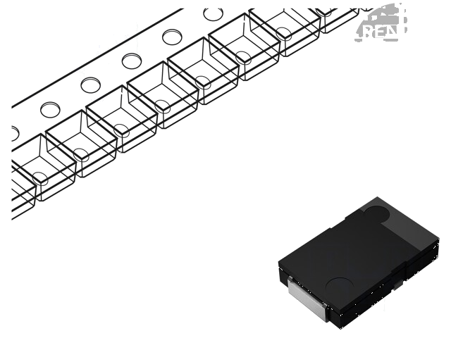 Condensator: polymeer; low ESR; 330uF; 2VDC; LT; SMD; ±20%; SP-CAP Condensator: polymeer; low ESR; 330uF; 2VDC; LT; SMD; ±20%; SP-CAP